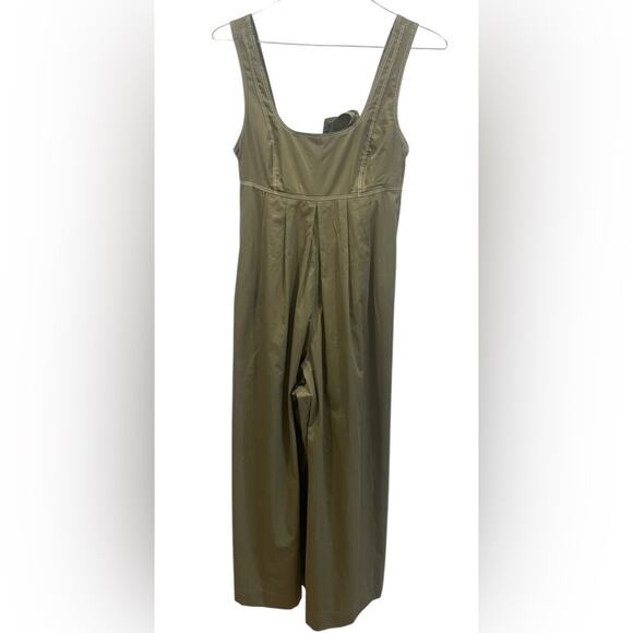 Anthropologie HD in Paris Olive Green Sleeveless Balloon Leg Jumpsuit- Size‎ 6 - Picture 2 of 9